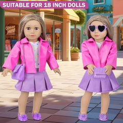 DOTVOSY doll shoes and accessories complete coordinated looks for 18-inch dolls.