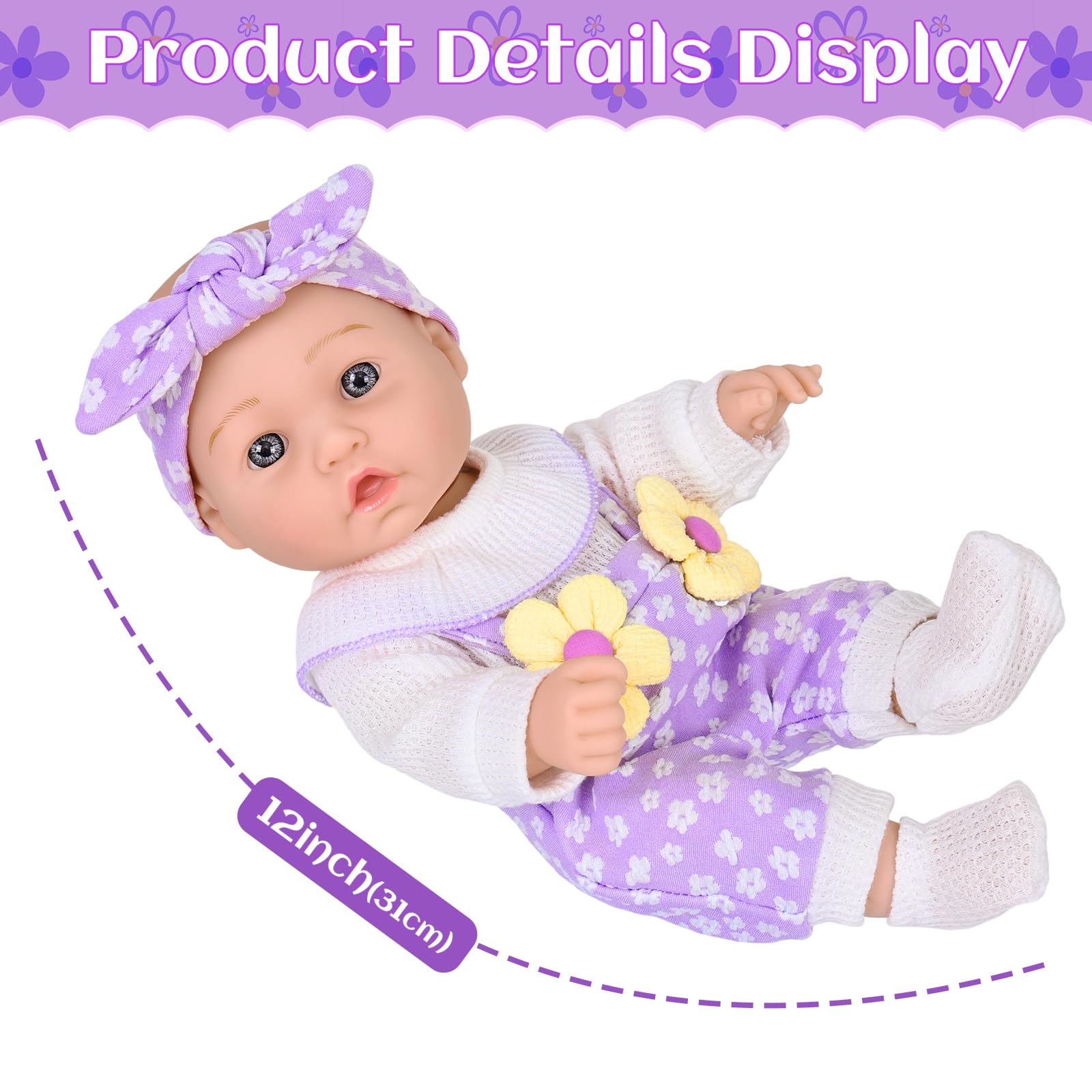 DOTVOSY clothes and accessories encourage dress-up and collaborative pretend care.
