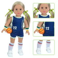 DOTVOSY wrist guards and headband complete a stylish on-court look.