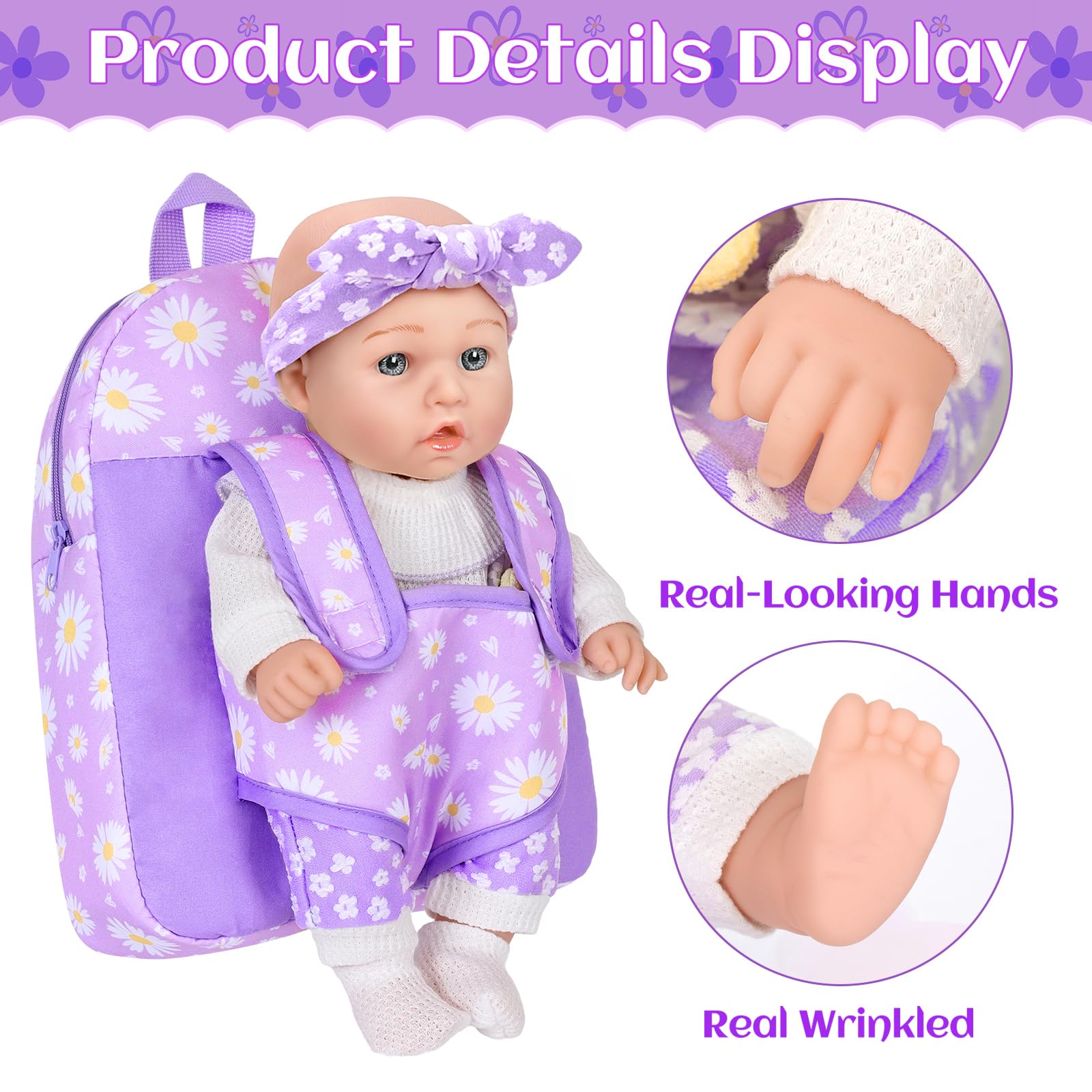 DOTVOSY purple hanky accessory adds color and imaginative storytelling options.