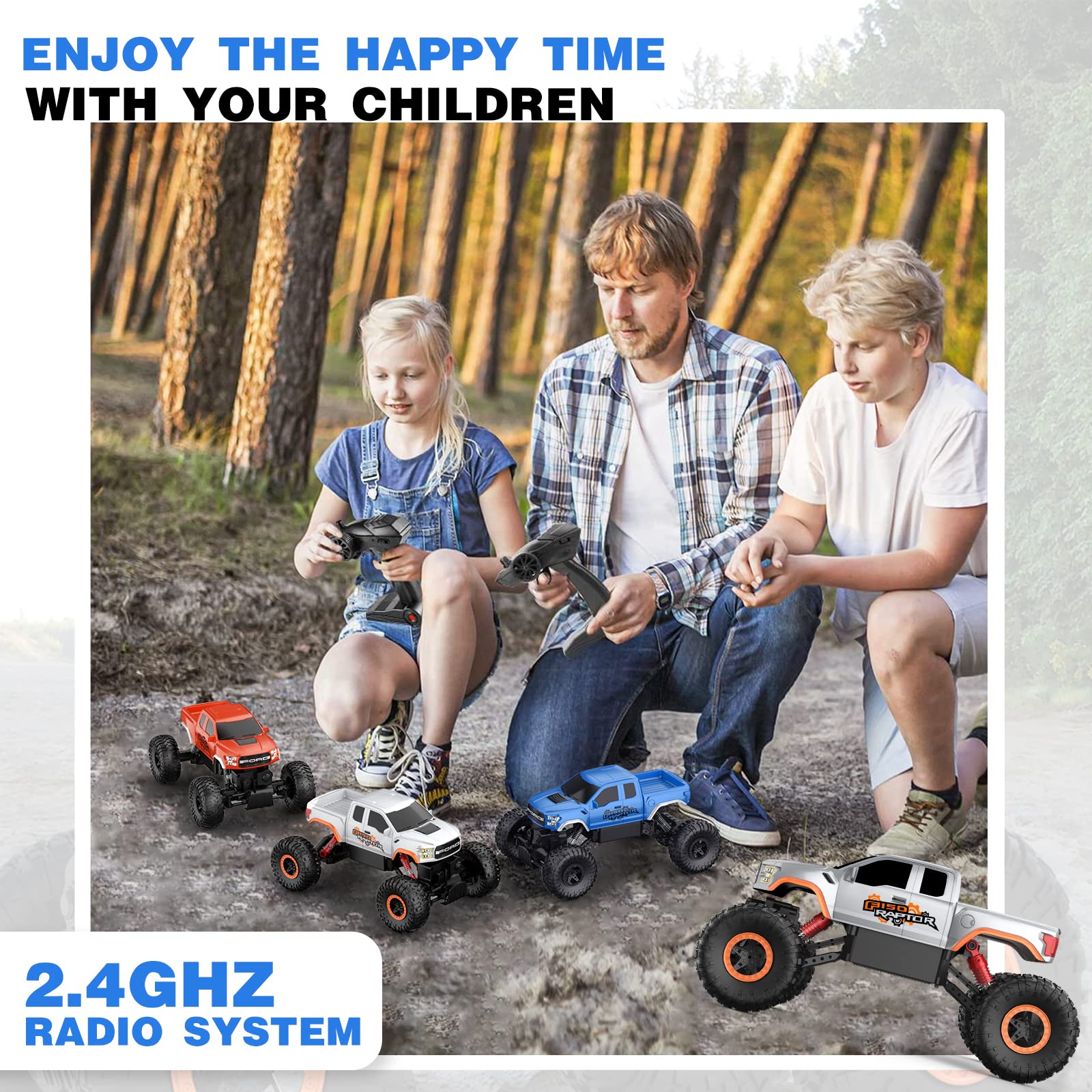 DOUBLE E Ford Raptor RC packaging with warranty ready to gift