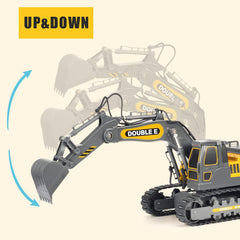Double E excavator cab rotates 660 degrees for versatile play.