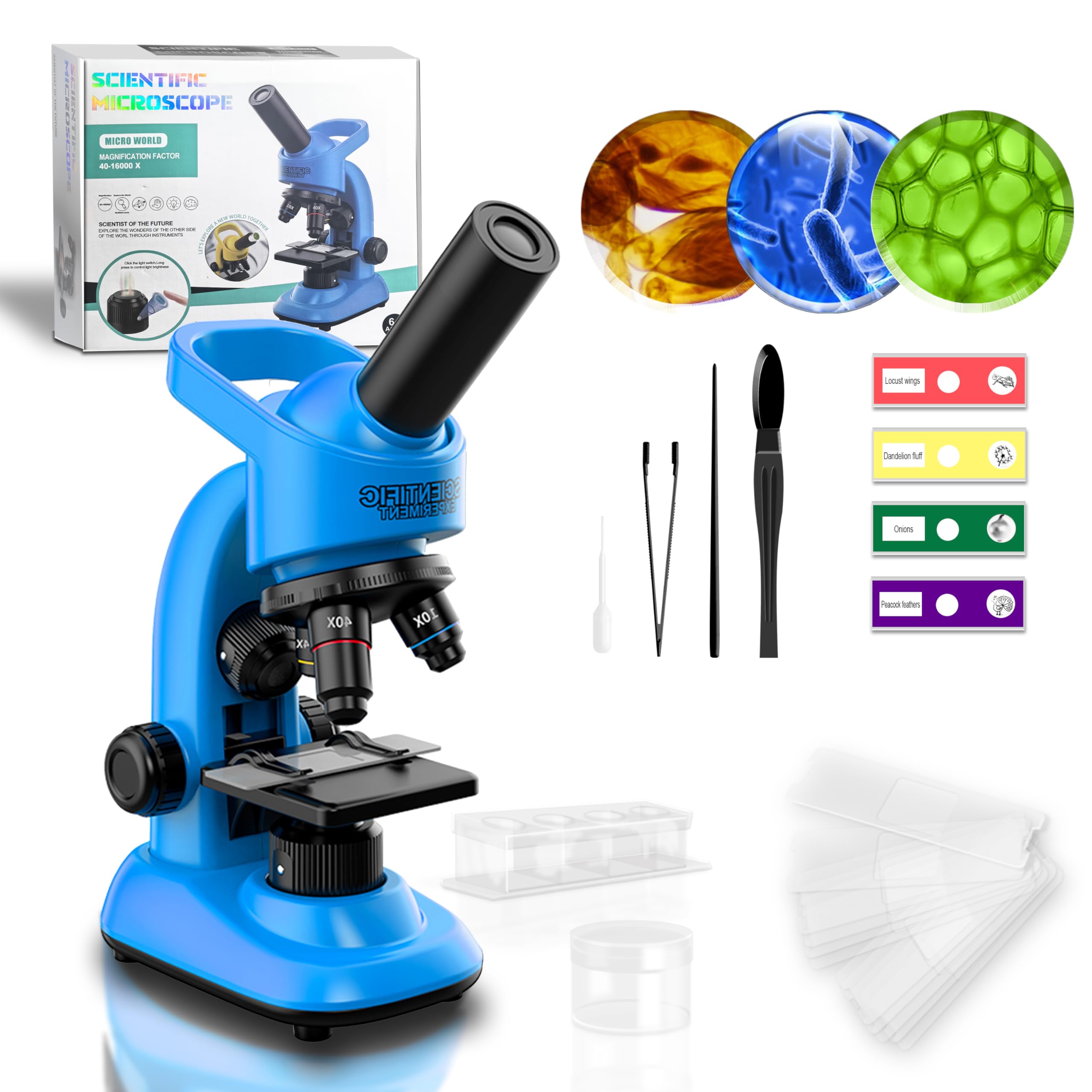 Double CC Kids Microscope showcases a compact design for easy home use and storage.