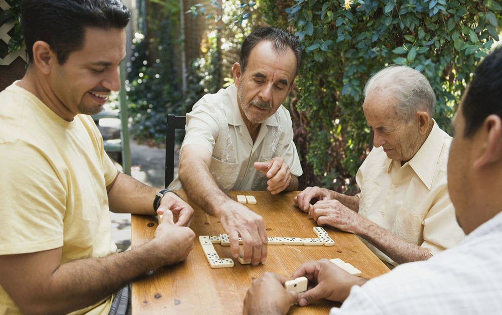 Doublefan travel-friendly domino set delivers portable entertainment anywhere.
