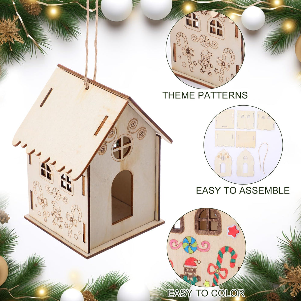 DoubleFill 3D Puffy stickers add dimension to festive gingerbread scenes.