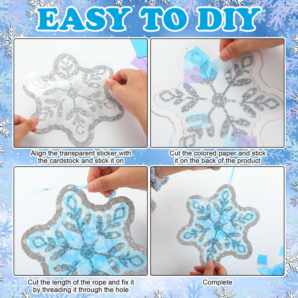 DoubleFill blue rope for easy hanging of finished snowflake ornaments.