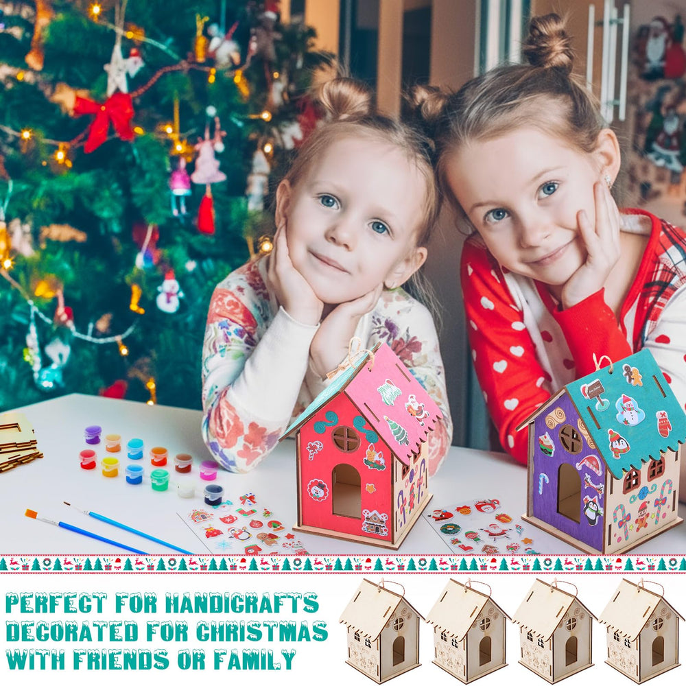 DoubleFill Christmas village decor ideas for classroom or family crafting.