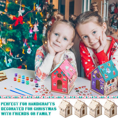 DoubleFill Christmas village decor ideas for classroom or family crafting.