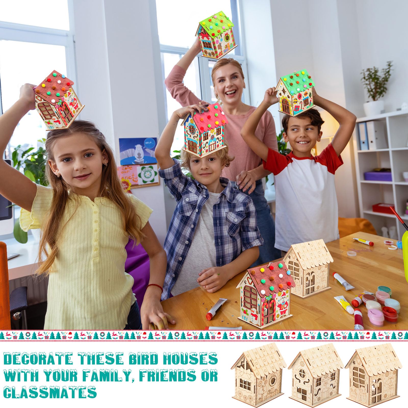 DoubleFill Christmas village display ideas for home, office, or store.
