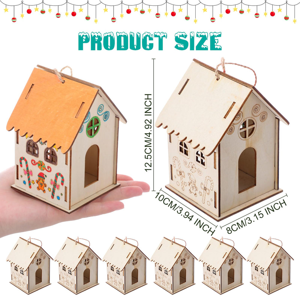 Natural wood houses with smooth edges from DoubleFill for safe decorating