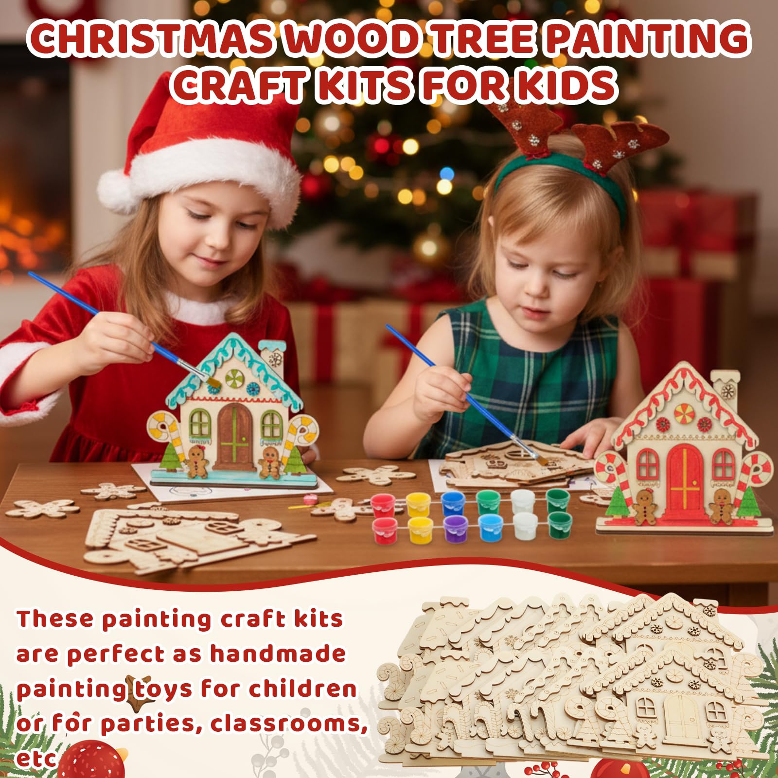 DoubleFill painted Christmas ornaments display ideas for festive home décor.