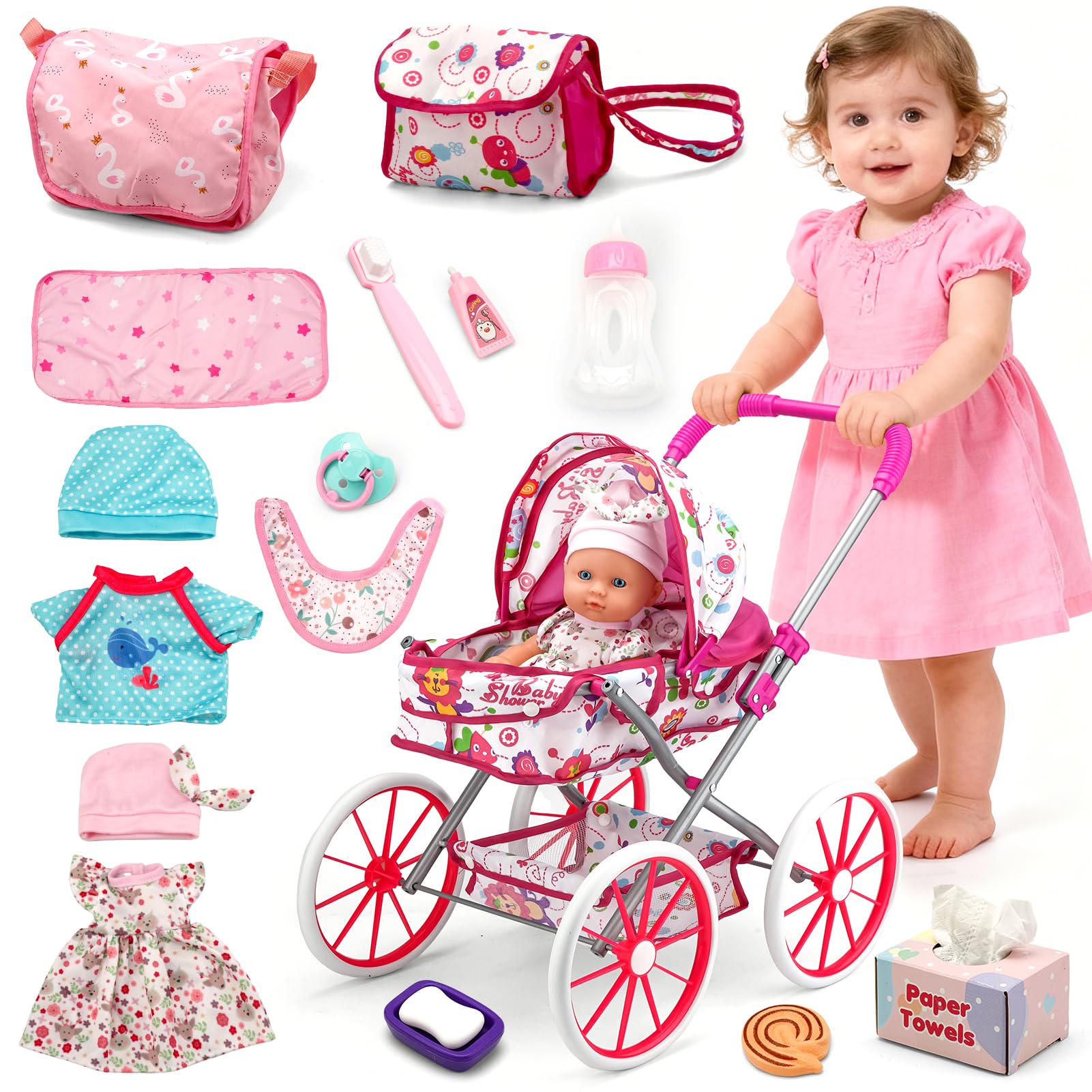 Doublekai doll clothes sets pack to mix and match outfits.