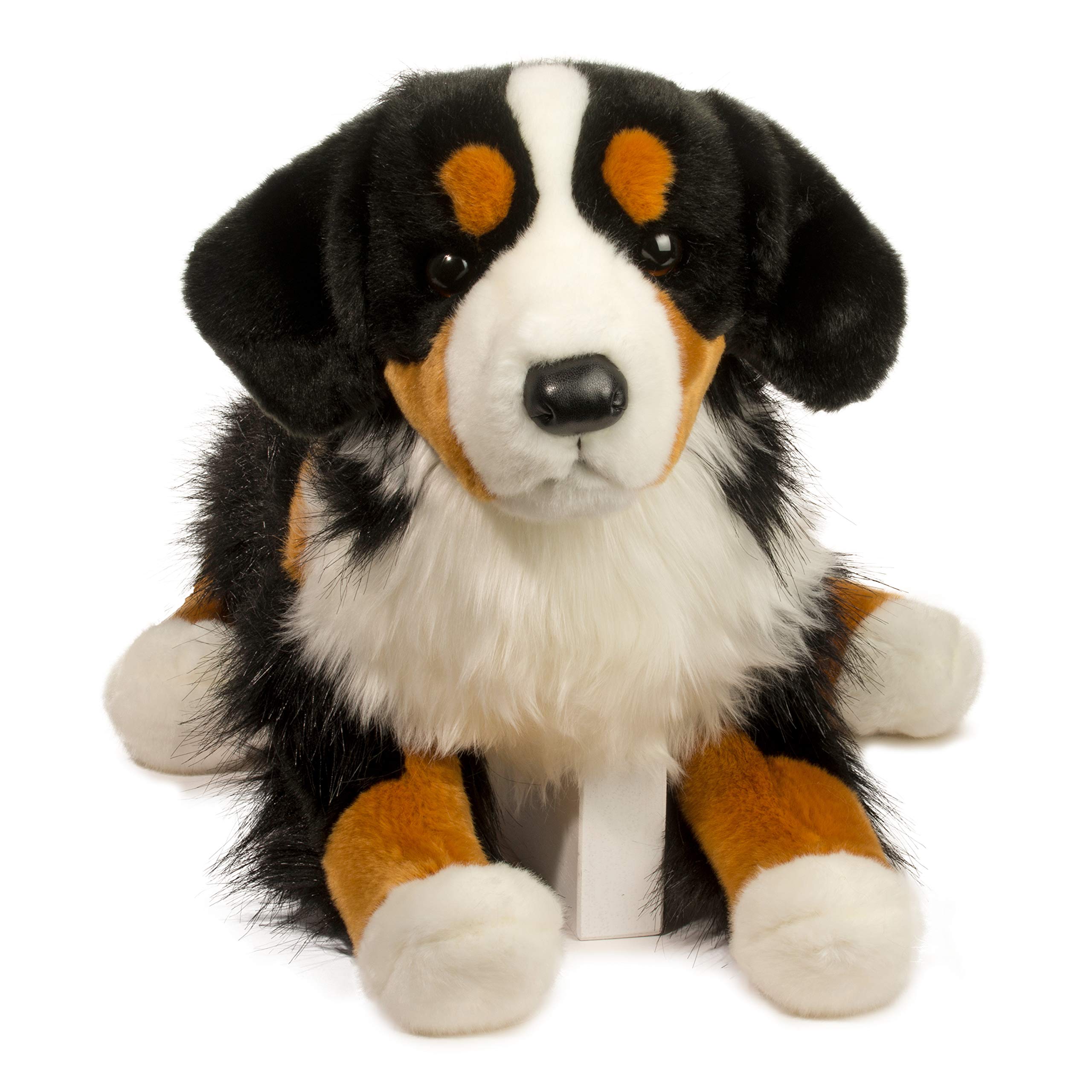 Douglas Alps tri-colored fur invites hugs and long-lasting play