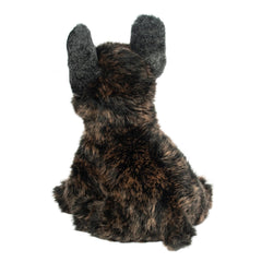 Expressive brown eyes and lifelike features on the Billie plush
