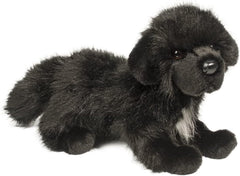 Douglas Bundy Newfoundland dog plush with lifelike amber eyes for cuddling and play.