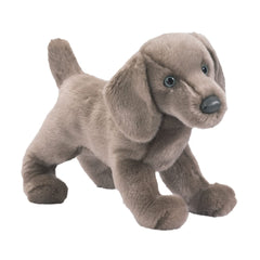 Douglas Cassie Weimaraner plush with silvery-grey fur, ideal for cozy cuddles.