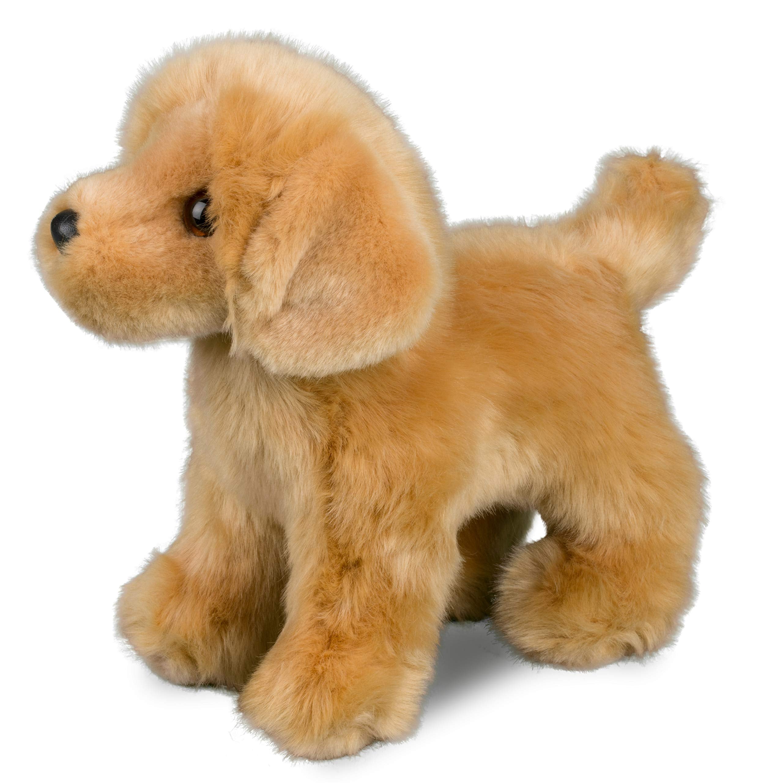 Douglas Chap Golden Retriever plush stand-up design inspires imaginative play.
