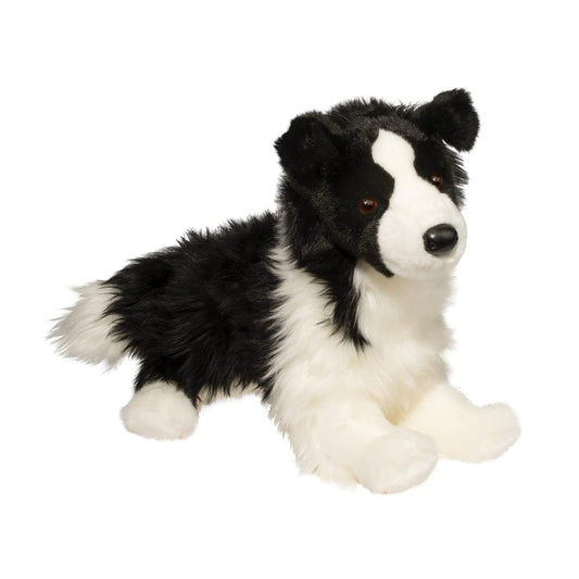 Douglas Chase border collie plush: soft, cuddly 16-inch cuddle toy