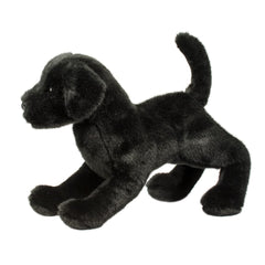 Douglas Chester Black Lab plush bean-weighted for floppy, poseable play.