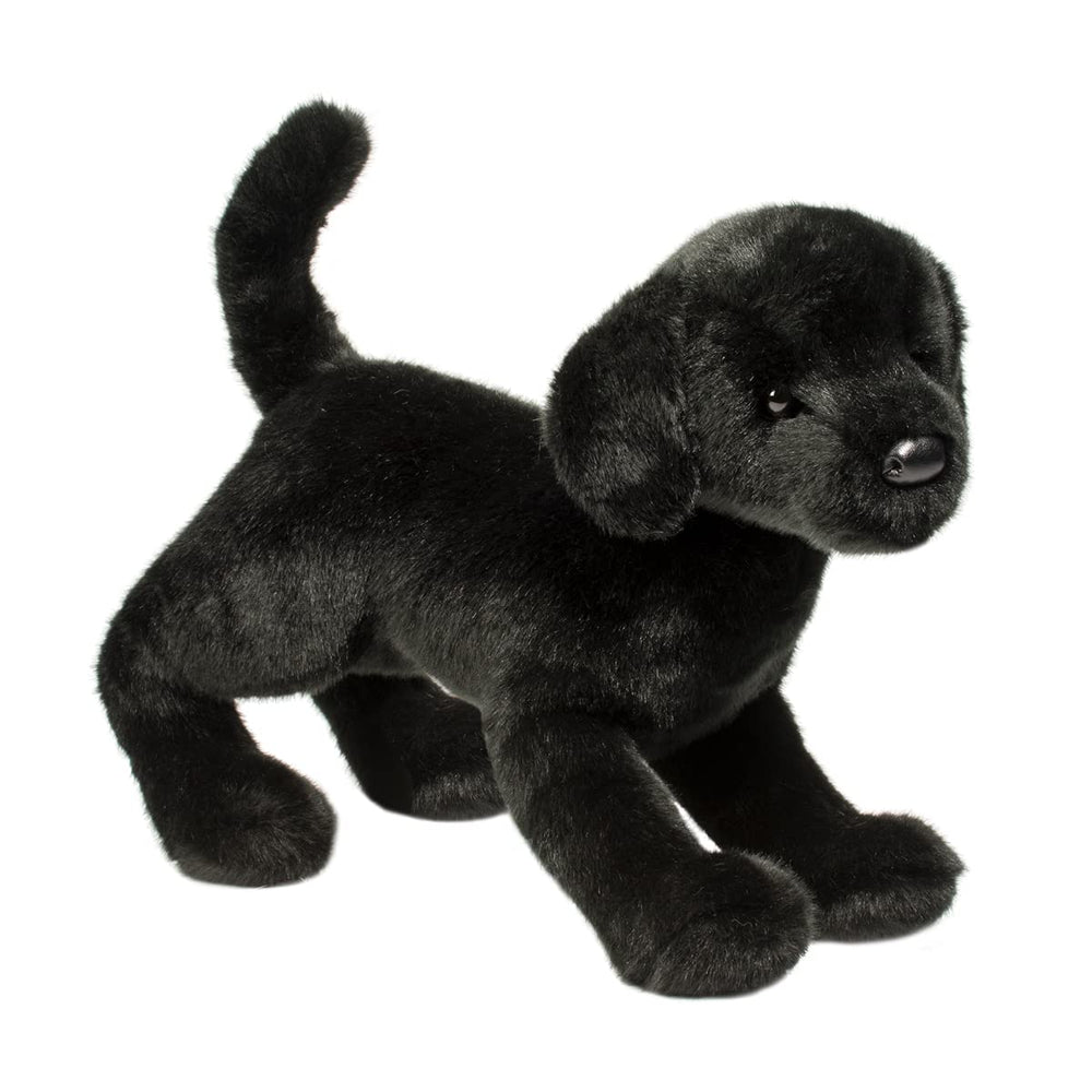 Douglas Chester Black Lab plush safe for ages 24 months and up.