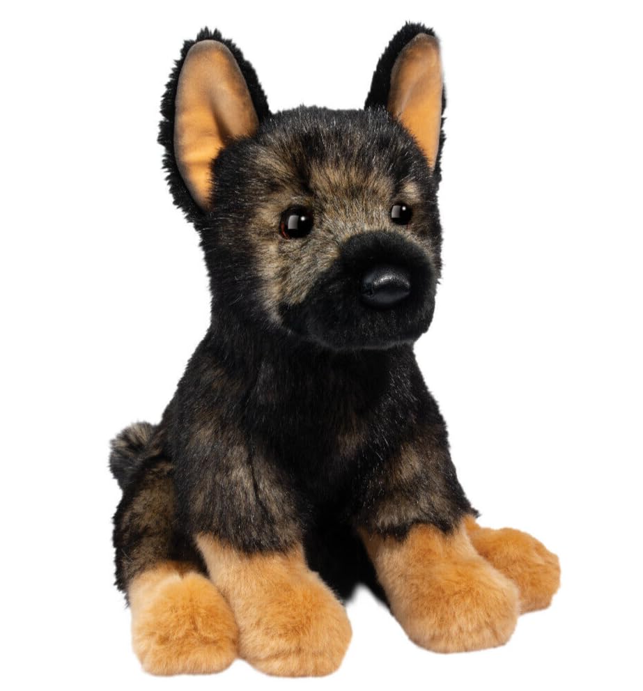 Douglas Chief German Shepherd plush with lifelike coloring for cuddling, play, and decorative display