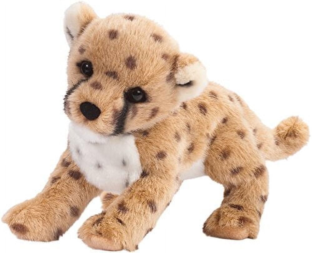 Douglas Chillin' Cheetah Cub plush with realistic details for cozy hugs and imaginative playtime.
