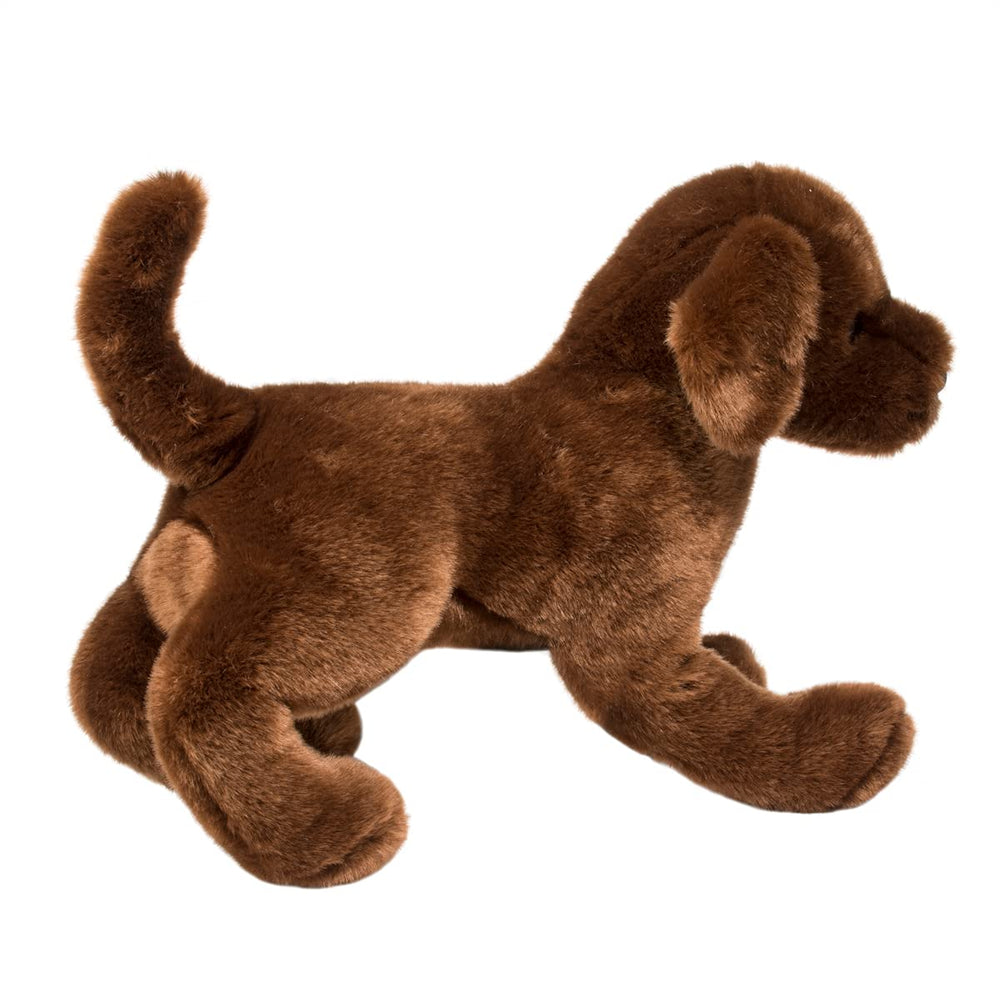 Douglas Cocoa plush measures 16 inches tall for tabletop or cuddle play