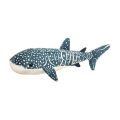 Douglas Decker Whale Shark Plush front view showing soft velvety texture for hugs and cuddles.
