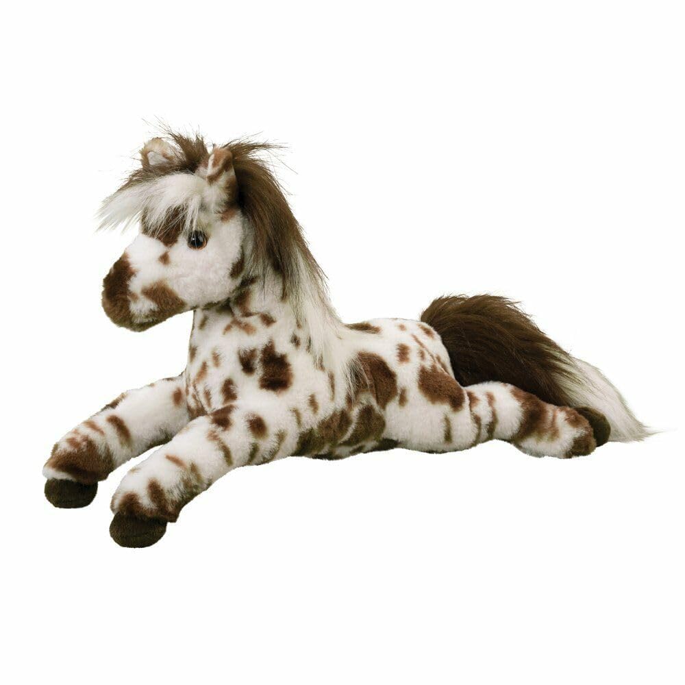 Douglas Duke Leopard Appaloosa horse plush with soft fur for cozy playtime