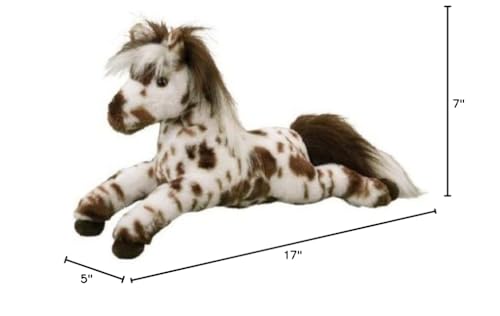 Douglas Duke Leopard Appaloosa plush features silky mane for lifelike cuddles