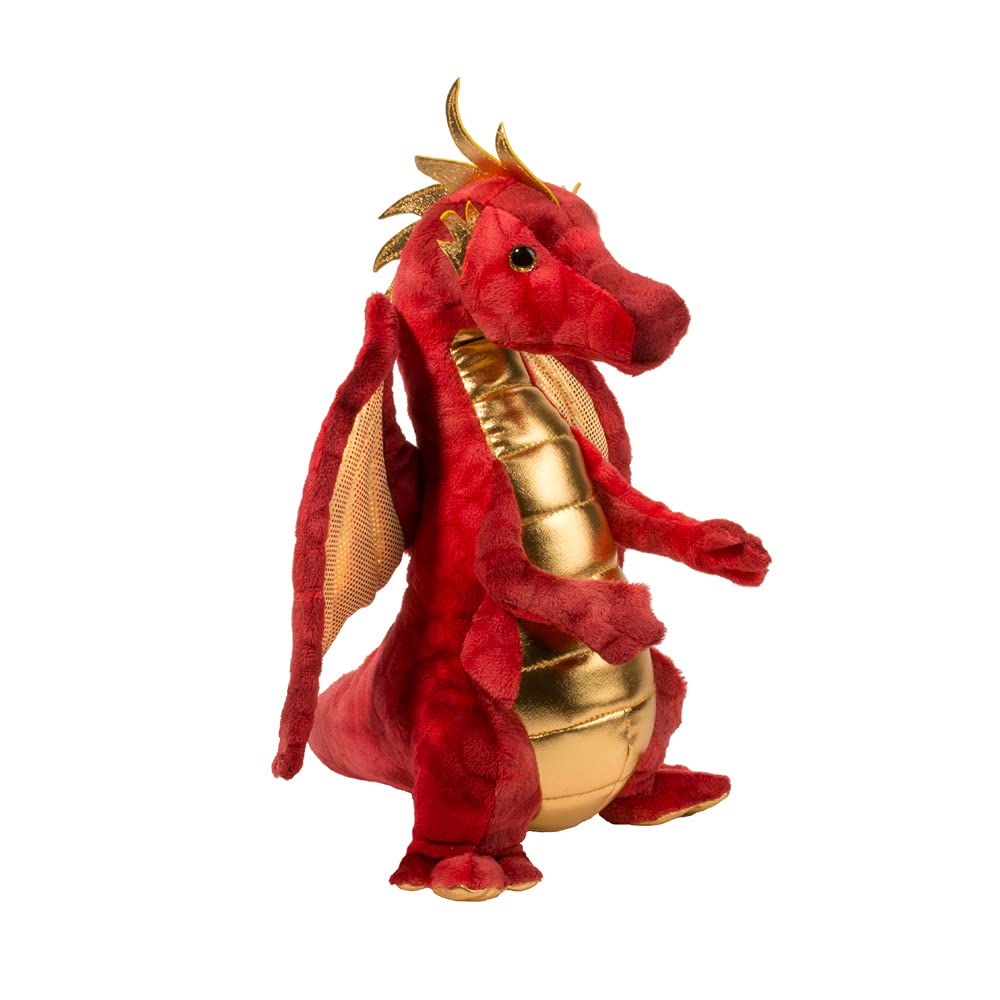 Douglas Eugene Red Dragon velvety fabric feels comforting during cuddles.