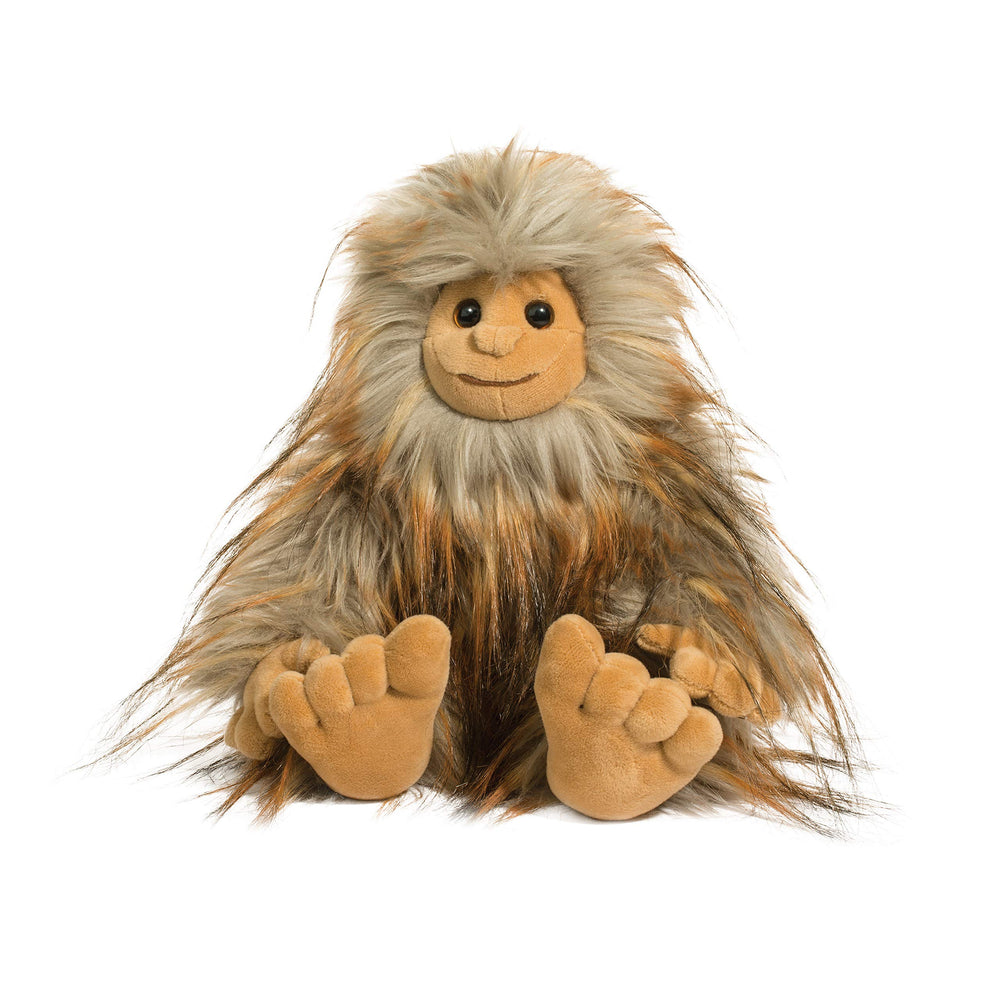 Douglas Flo Sasquatch Bigfoot plush, cuddly 9-inch tall for imaginative play and cozy comfort.
