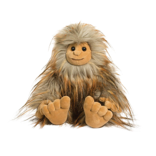 Douglas Flo Sasquatch Bigfoot plush, cuddly 9-inch tall for imaginative play and cozy comfort.