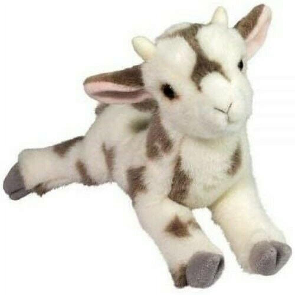 Douglas Gisele goat plush face close-up with large eyes for imaginative play.