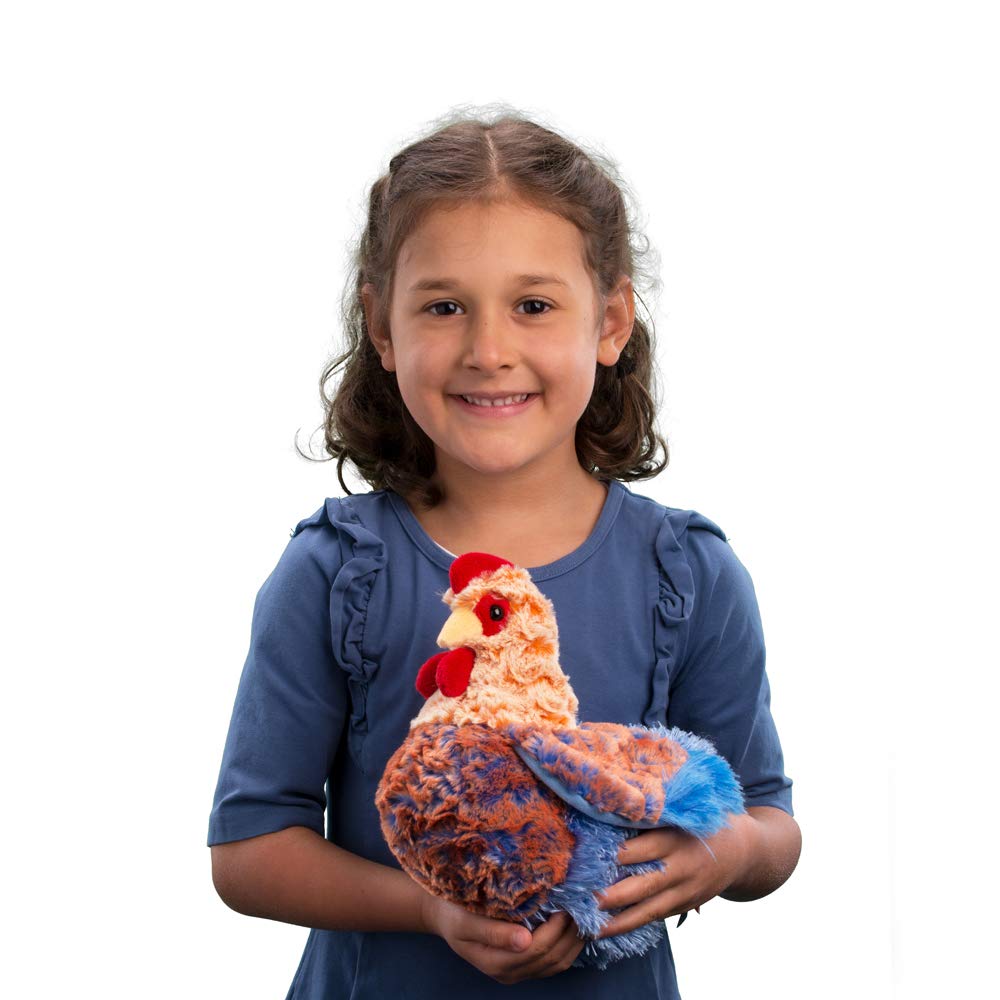 Douglas Henrietta Blue Lace Hen feathery texture for realistic play.