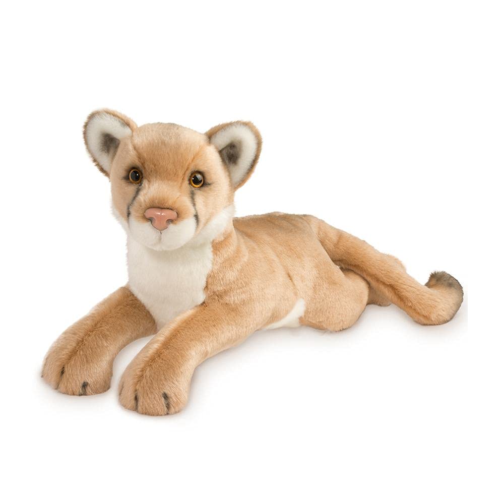 Douglas Kelso Mountain Lion plush with ultra-soft fabric for cozy play.