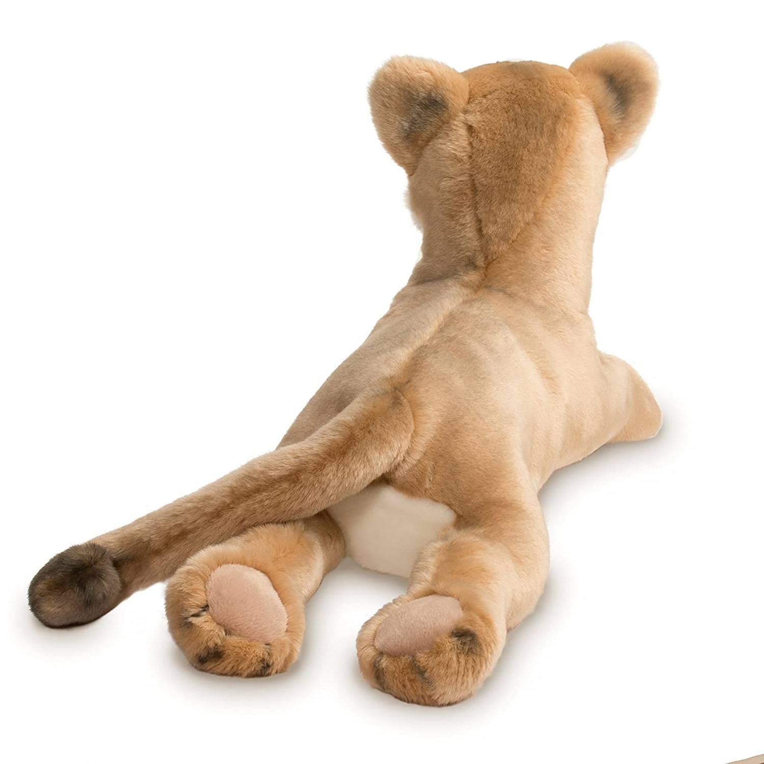 Soft fabric and plush filling of Douglas Kelso Mountain Lion for cuddles.