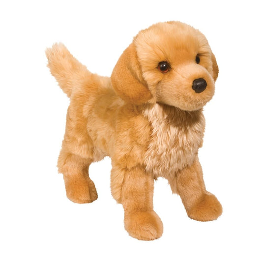 Douglas King Golden Retriever plush, front view, soft coat for cuddling and display.