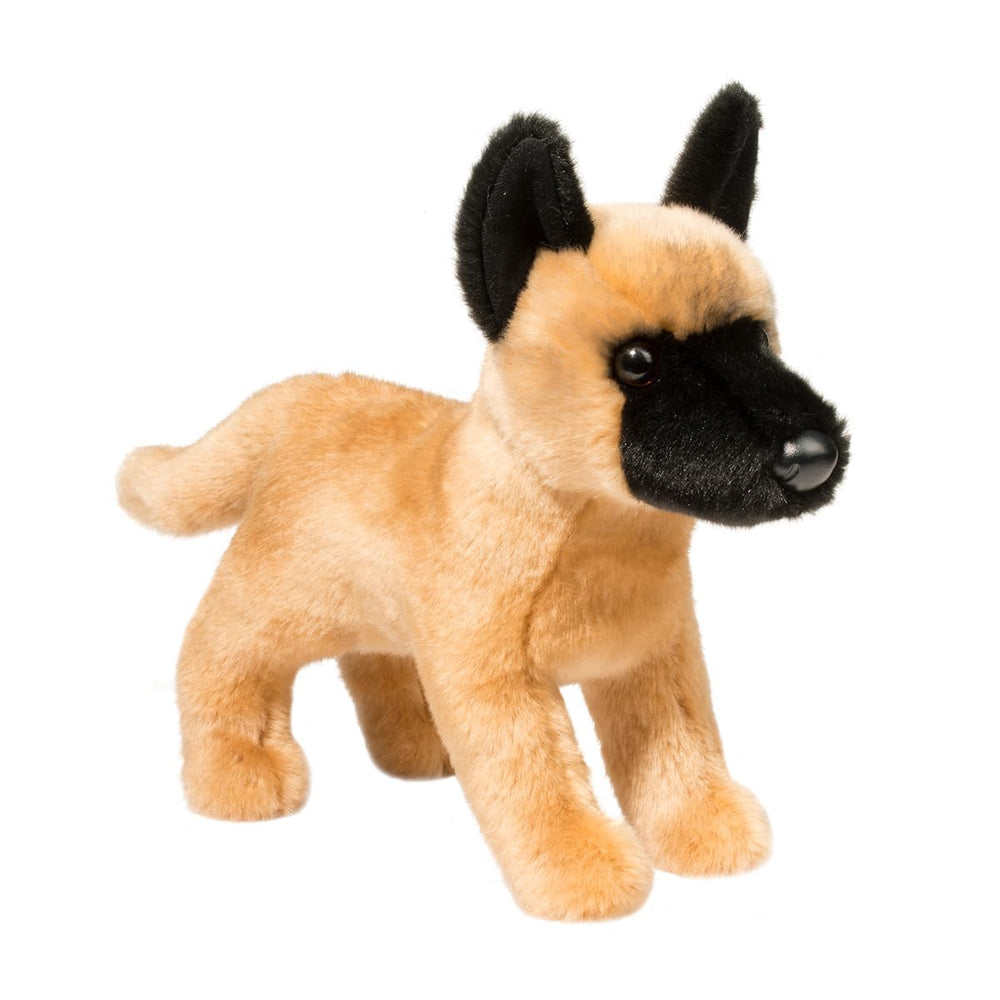 Douglas Klaus Belgian Malinois plush, 11 inch, cuddly companion for kids and dog lovers.