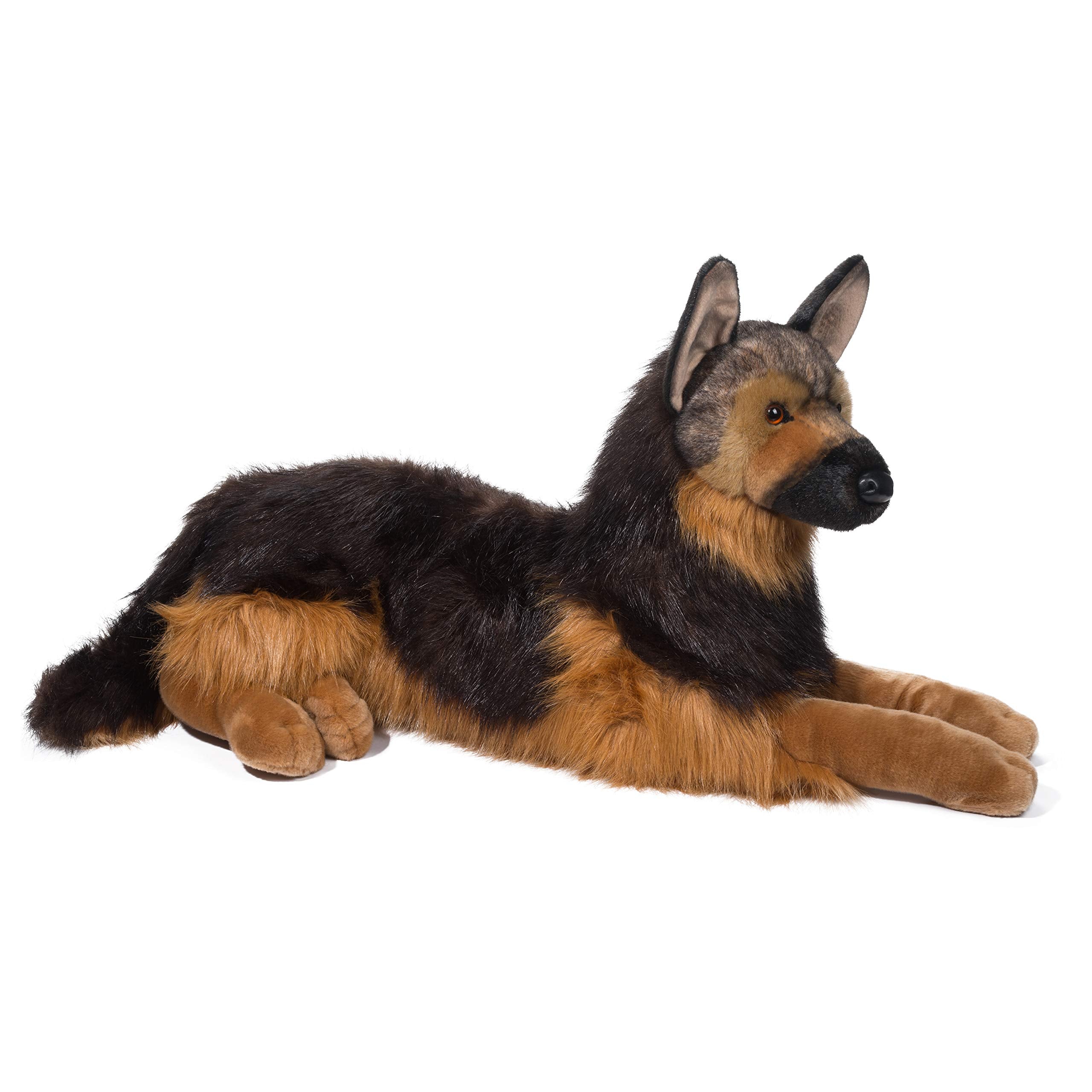 Douglas Major German Shepherd ears and expressive eyes for lifelike play.