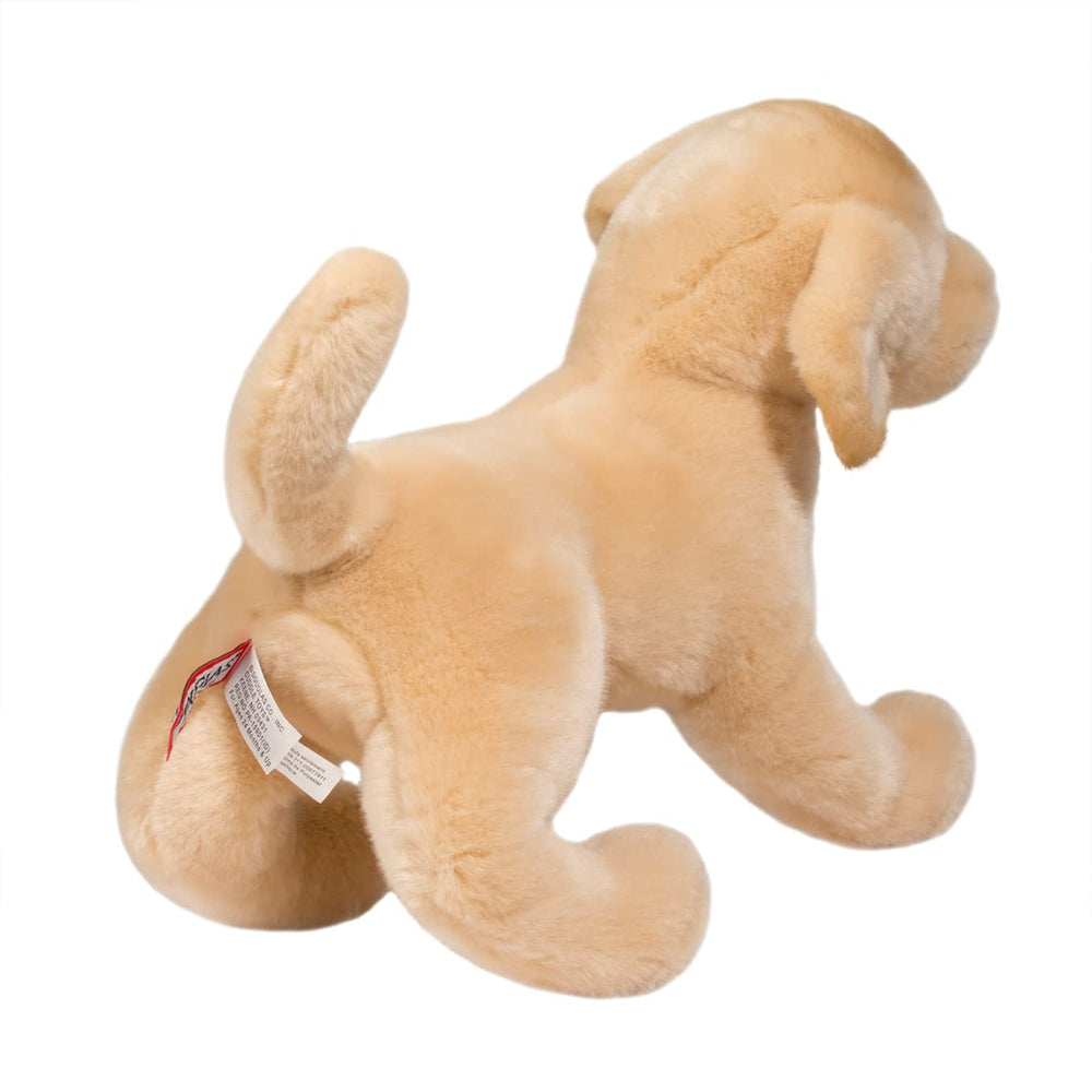 Douglas Mandy Yellow Lab 12-inch size offers a compact, huggable companion.
