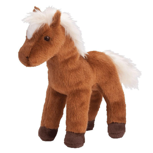 Douglas Mr. Brown Chestnut Horse plush is a soft, lifelike toy ideal for cuddling and imaginative play.