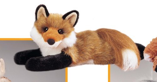 Douglas Roxy fox plush showing floppy body for lifelike cuddling.