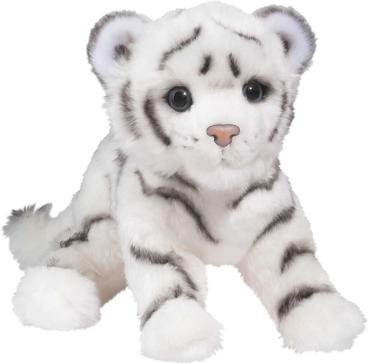Douglas Silky White Tiger Cub plush for cozy hugs and imaginative play