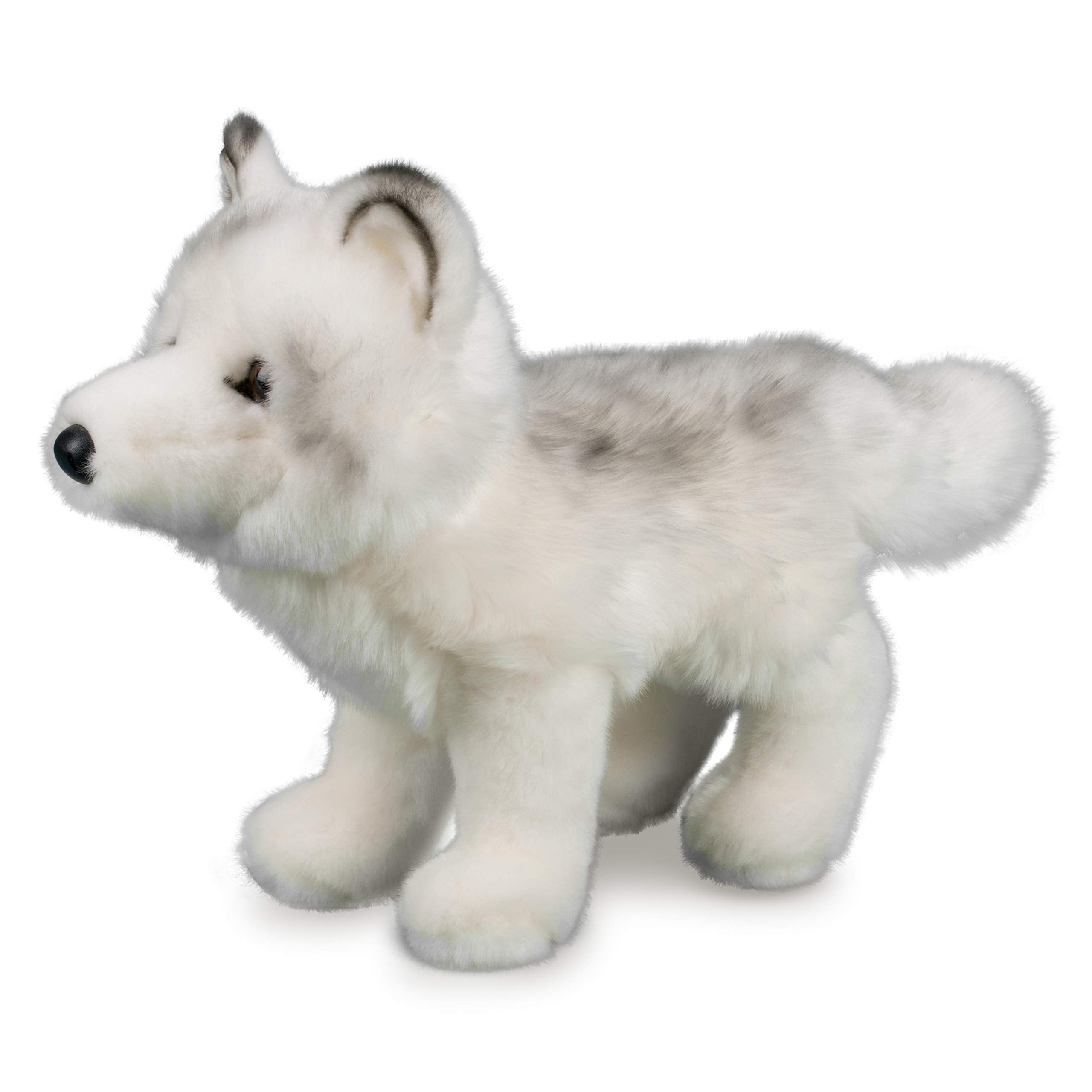 Douglas Snow Queen Arctic Fox plush close-up fur texture for tactile appeal.