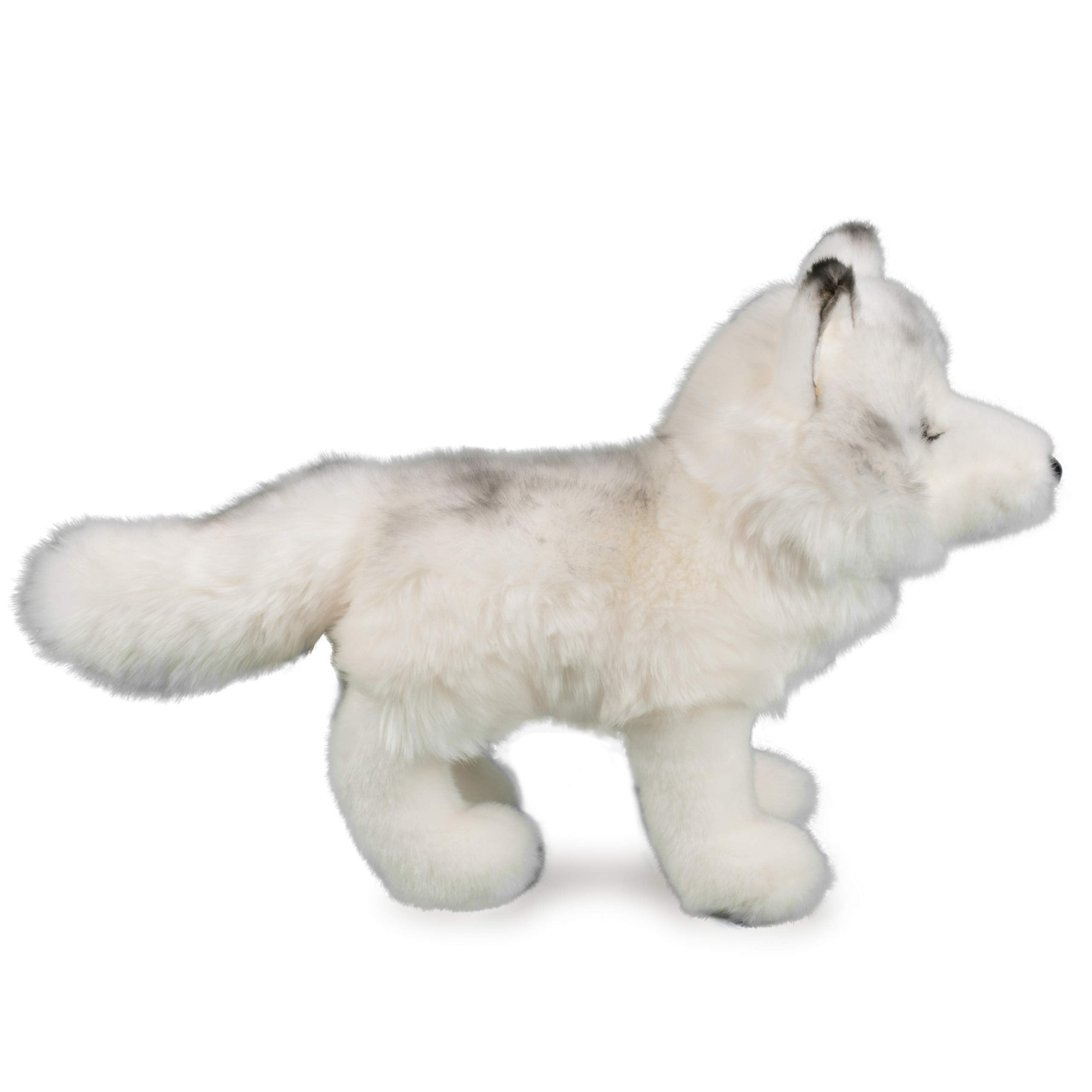 Douglas Snow Queen Arctic Fox plush in a hugging pose for cozy hours.