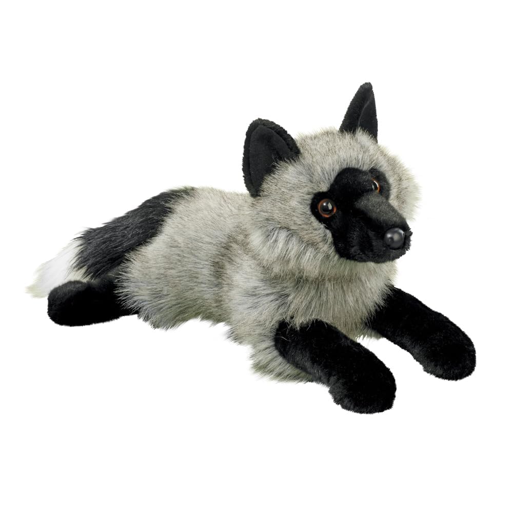 Douglas Sterling Silver Fox plush with lifelike fur, a cuddly bedtime companion.