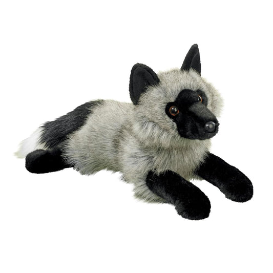 Douglas Sterling Silver Fox plush with lifelike fur, a cuddly bedtime companion.