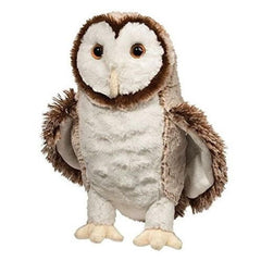 Douglas Swoop barn owl plush offers soft texture and weighted feel for comforting hugs.
