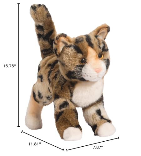 Douglas Tashette Bengal Cat plush in standing pose for storytelling and cuddling.